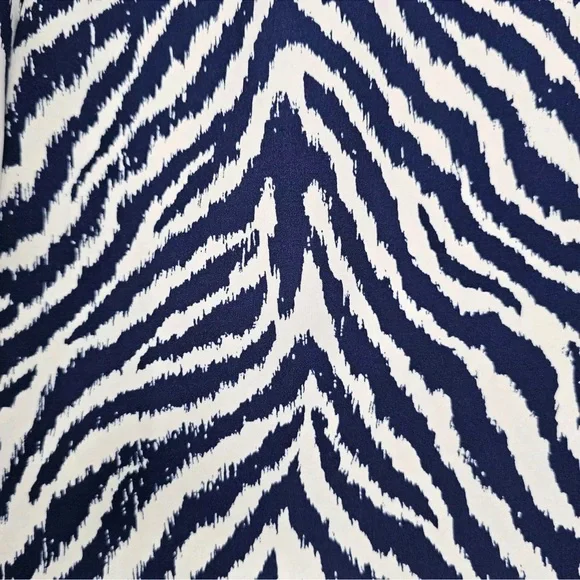 McLaughlin Womens Delaney Dress Montego Blue Tiger Animal Print Slvlss Sheath M - Picture 16 of 16